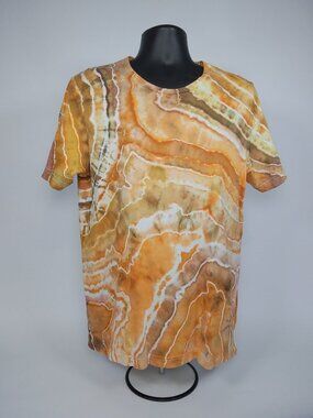 Large Unisex Bella-Canvas 3001C “Geode” Ice Dyed T-Shirt
